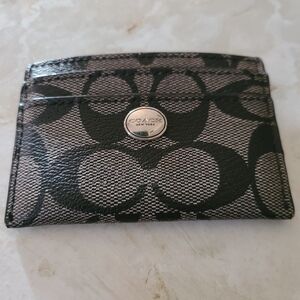 Coach Black Card Holder